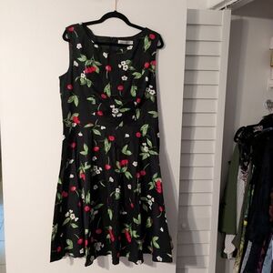 🍒 NWT Cherry Blossom Black Dress 🍒